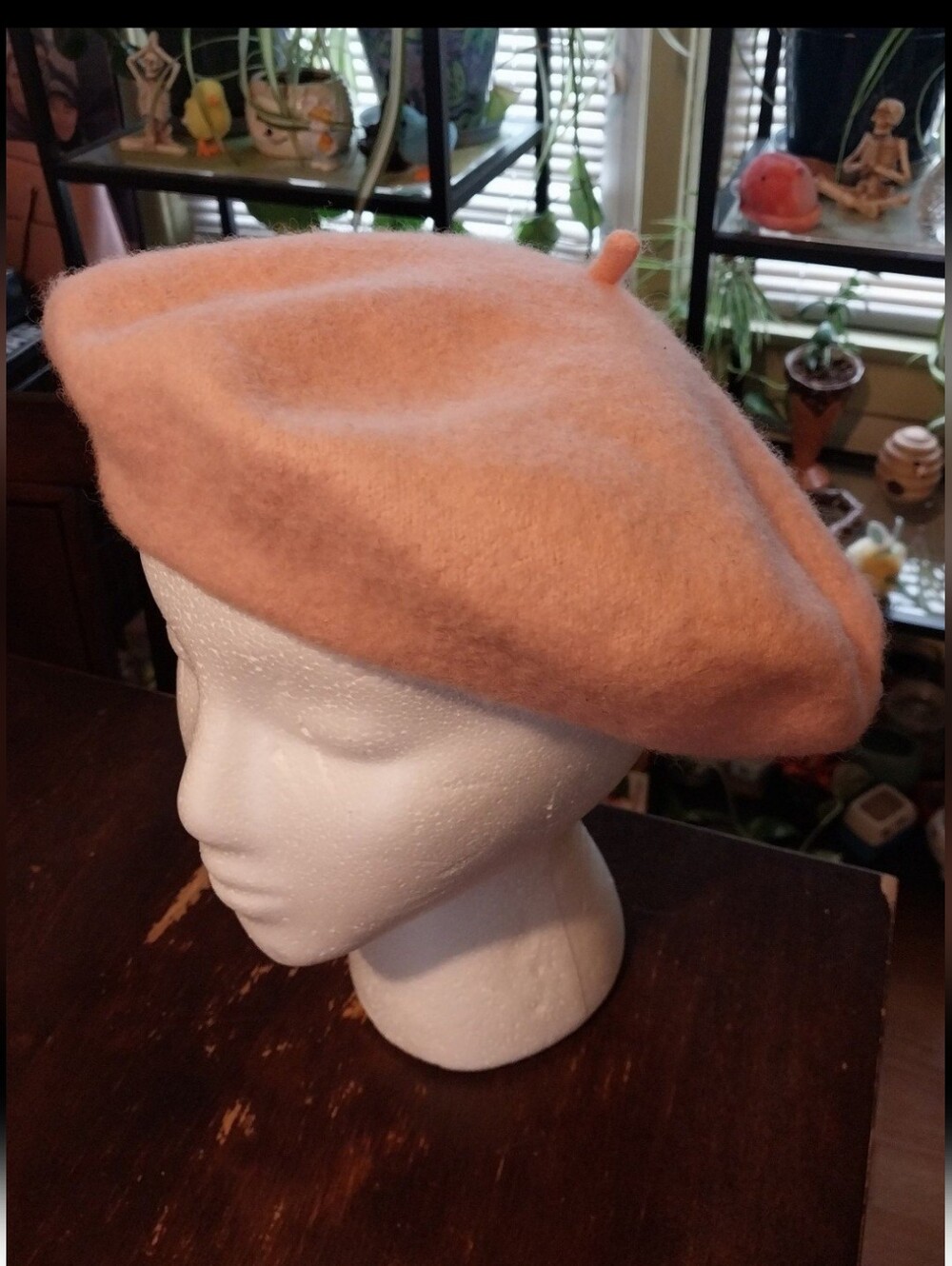 Light Pink Wool Beret